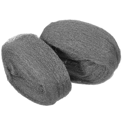 ERINGOGO 2 Rolls #0 Steel Wool Pads Wire Mesh for Cleaning, Rust Removal, and Polishing Metal Wood Surfaces, Reusable Steel Wire Wool for Industrial and Household Use