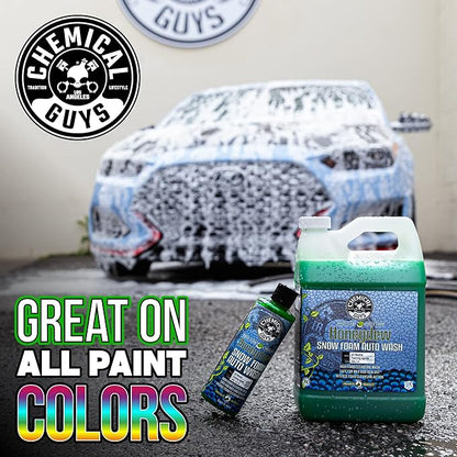 Chemical Guys Car Wash Soap for Foam Cannon or Bucket, Honeydew Snow Foam Car Wash Soap for Trucks, Motorcycles, RVs & More, Super Suds, Honeydew Scent - 64 oz (Half Gallon)