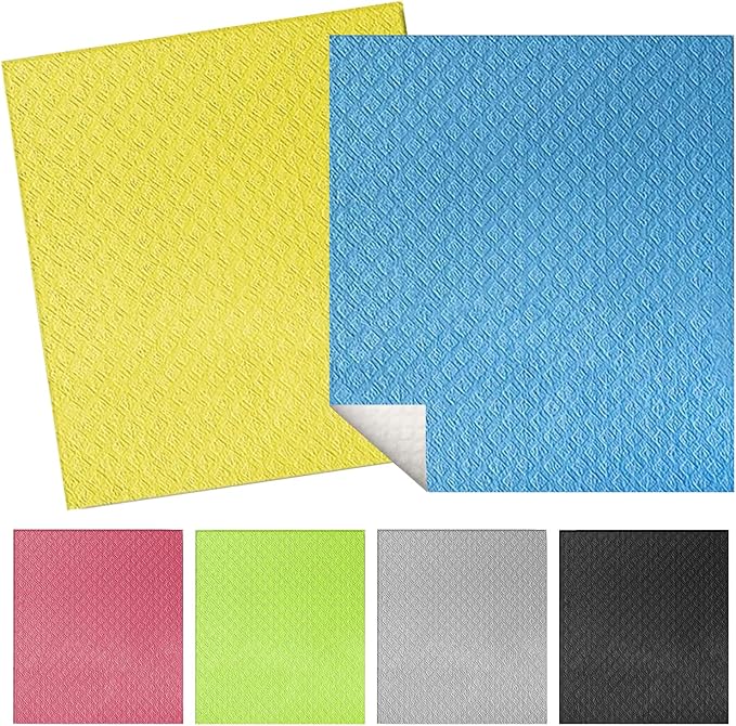 Swedish Dishcloths for Kitchen | 6 Pack Floral Reusable Paper Towels Washable | Swedish Dish Towels | Non-Scratch Cellulose Sponge Cloths | No Odor, Biodegradable Cleaning Cloths, Mixed