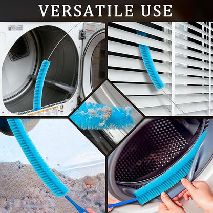 Dryer Vent Cleaner Kit,Dryer Lint Cleaning Tool for Trap,Brush Kit for Dryer Vent Cleaning,Dryer Vent Cleaner Kit with Vacuum,Dryer Lint Trap Cleaner Tool,Flexible Dryer Vent Cleaning Hose Lint Filter
