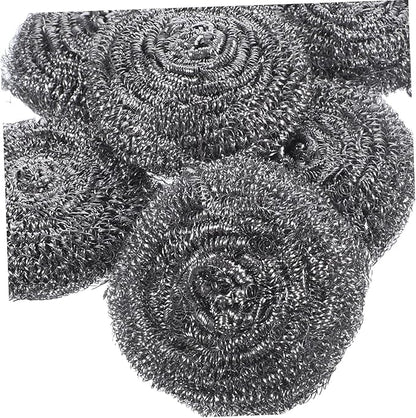 KICHOUSE 6Pcs Pot Scrubbers Metal Cleaning Balls for Pots Pans and Grills for Tough Stains and Removal Easy to Use Non Damaging Design