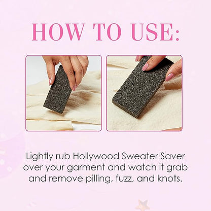 Hollywood Fashion Secrets Sweater Saver Brick - Effective Pill Remover for Clothing