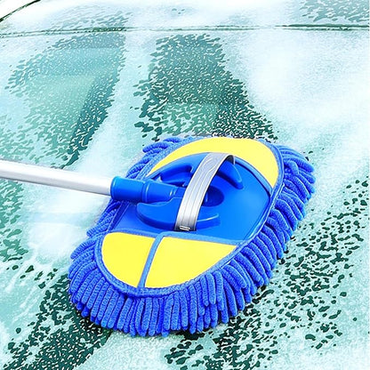 Car Wash Brush, Telescopic Sponge Car Wash, Washing Mop Long Handle, Car Cleaning Supplies Kit, Car Dust Cleaning Mop Tool Long Handle Kit For Washing Detailing Cars, Trucks, Glass, Bedrooms, Kitchen