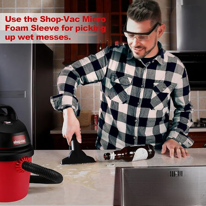 Shop-Vac 90525 Foam Sleeve Filter Replacements, For Most 1 Gallon Shop-Vac Wet/Dry Vacuum Cleaners, Replace Parts # 9052500, 3 Pack