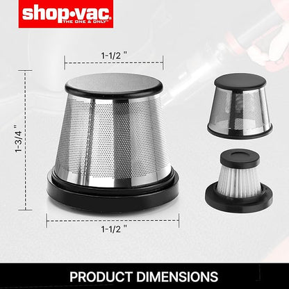 SHOP-VAC HEPA Filter, Compatible with SHOP-VAC Cordless Handheld Vacuum 5430230 and 5430231
