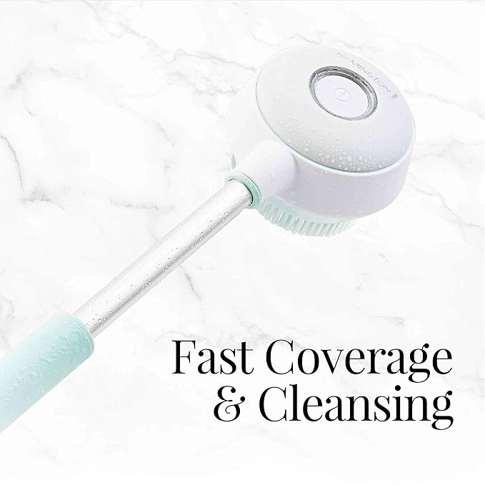 Remington Reveal Rechargeable Rotating Electronic Body Brush with 2 speeds and adjustable handle (BB1000B)