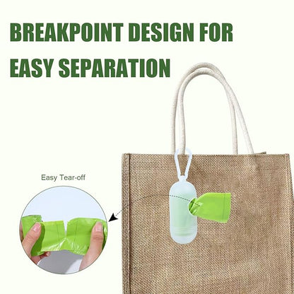 USBOO Disposable Diaper Bags for Baby, 9 Refill Rolls/108 Bags，OXO-Biodegradable Diaper Sacks with Dispenser,Easy-Tie Handles,Large Dirty Diaper Disposal or Pet Waste Bags