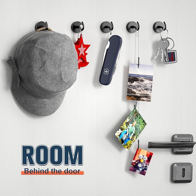 FINDMAG 20 Pack Magnetic Hooks, 50lbs Strong Magnetic Hooks Heavy Duty for Hanging, Magnets with Hooks for Cruise Cabin, Classroom, Office, Grill, Heavy Duty Magnetic Metal Hooks for Refrigerator