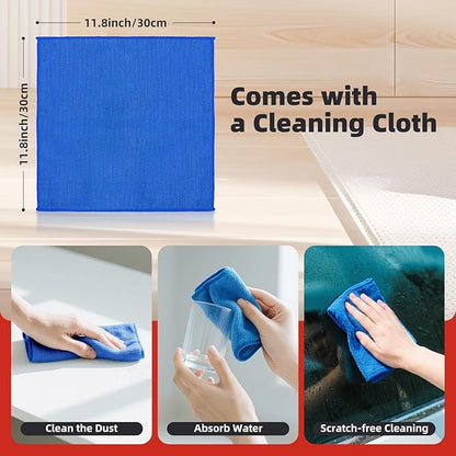 Reusable Microfiber Duster Refills Compatible with MR.SIGA & OXO Dusters – Washable Duster Replacement Heads for Scratch-Free Dust and Hair Cleaning (Included Microfiber Cleaning Cloth & Laundry Bag)