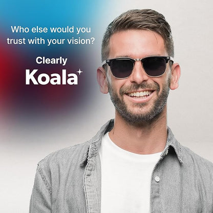 Koala Lens Cleaning Cloth | Japanese Microfiber | Glasses Cleaning Cloths | Eyeglass Lens Cleaner | Eyeglasses, Camera, VR/AR Headset, and Screen Cleaner | Black & Green (Pack of 12)