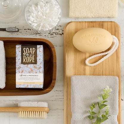 Pre de Provence Soap On a Rope, Sandalwood, 200 Gram