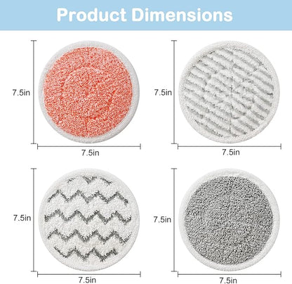 12 Pack Upgraded S7001 Pads Replacement Steam Mop Pads for Shark S7001 S8201 S7000 S8001 S7201 S7000AMZ S7001TGT Series Steam Mop Pads,Steam&Scrub All-in-One Scrubbing Mop Pads,Part Model #:XKITP7000