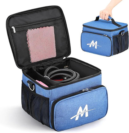 Moongiantgo Steam Cleaner Carry Bag, Protective Organizer Case with Adjustable Compartments & Extra Pockets for Handheld Steamer Accessories (Storage Bag Only, Machine Not Included)