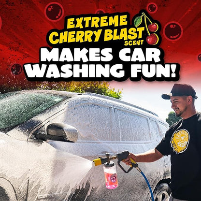 Chemical Guys CWS_101_16 Maxi-Suds II Foaming Car Wash Soap (Works with Foam Cannons, Foam Guns or Bucket Washes) Safe for Cars, Trucks, Motorcycles, RVs & More, 16 fl oz, Cherry Scent