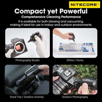NITECORE BB Nano Portable Versatile Electronic Photography Air Blower with NITECORE Tag