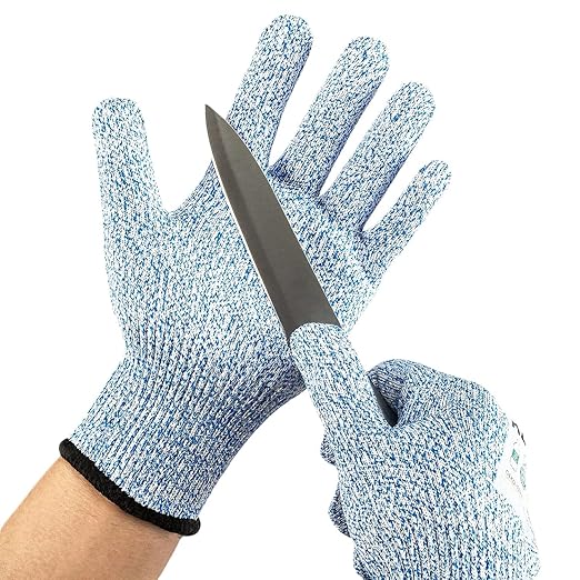 Kebada Cut Resistant Gloves, Food Grade Cut Proof Gloves for Kitchen, ANSI A4 Safety Protection, Ideal for Chef's Work, Medium