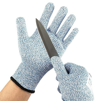 Kebada Cut Resistant Gloves, Food Grade Cut Proof Gloves for Kitchen, ANSI A4 Safety Protection, Ideal for Chef's Work, Large