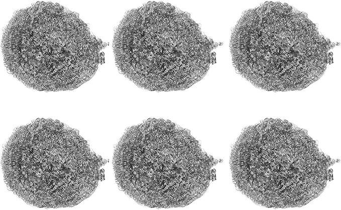 30PCS Stainless Steel Scrubbers Cleaning Balls, Heavy Duty Scouring Pads for Pots Pans Cookware, Non - Scratch Kitchen Cleaning Tool for Home Restaurant