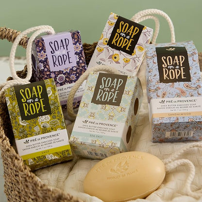 Pre de Provence Soap On a Rope, Sandalwood, 200 Gram