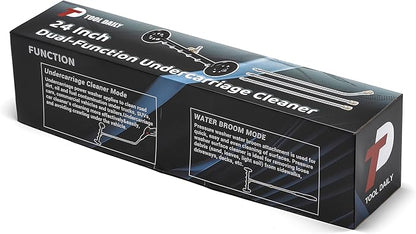 Tool Daily Dual-Function Undercarriage Cleaner 24 Inch, Water Broom for Pressure Washer with 7 Nozzles, Undercarriage Pressure Washer Attachment with 3 Extension Wands, 4000 PSI