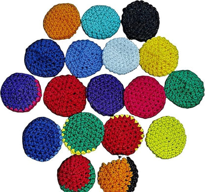Handmade Kitchen Scrubbies - Nylon Yarn - Pot Scrubbers - Sponge - Scouring Pad - Reusable - Exfoliating - Set of 3 (or 4) - Double Thickness - Large
