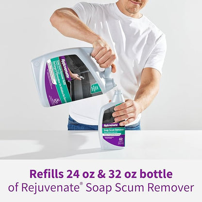 Rejuvenate Soap Scum Remover Refill Easily Dissolves Soap Scum Without Scrubbing, 1 Gallon (Pack of 2)
