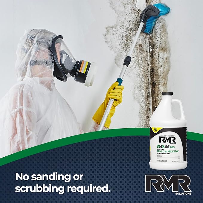 RMR-86 Pro Contractor Grade Mold Stain & Mildew Stain Remover and RMR Botanical Disinfectant Cleaner Mold Remover Bundle