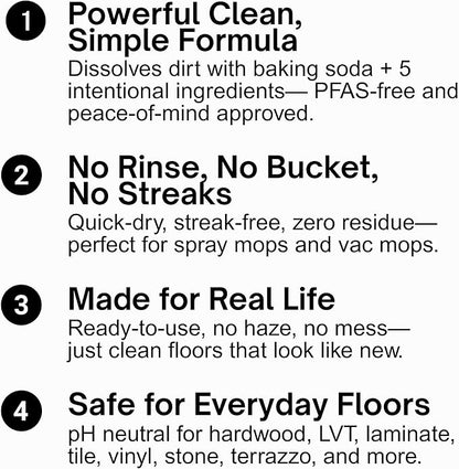 Quick Shine Multi Surface Floor Cleaner Daily Care 24oz | Plant-Based, Ready to Use, Dirt Dissolving, Streak Free, No Rinse | Use on Hardwood, Laminate, Luxury Vinyl Plank, Tile & Stone | Safer Choice