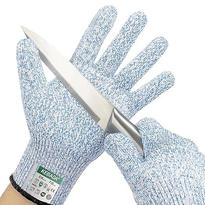 Kebada Cut Resistant Gloves, Food Grade Cut Proof Gloves for Kitchen, ANSI A4 Safety Protection, Ideal for Chef's Work, X-Large
