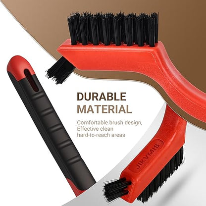 12 Pieces Nylon Brush Set, Nylon bristles for Cleaning Welding Slag and Rust,Scratch Brush with Mini Head & Hanging Hole for Everyday Cleaning