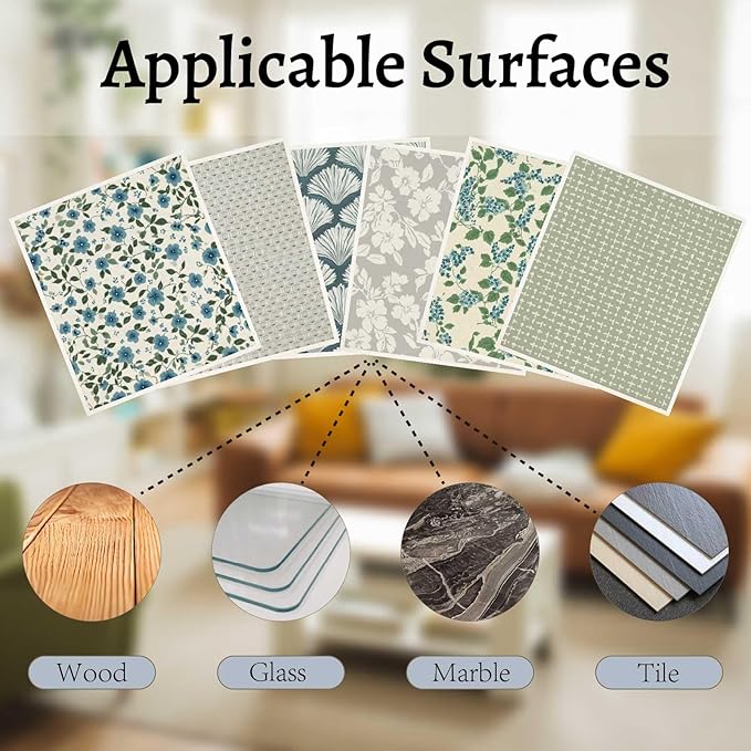 6 Sheets 6 Styles Swedish Dish Cloth Floral Swedish Dishcloths Bulk Reusable Kitchen Sponge Cleaning Cloths Quick Drying Absorbent Decorative Towels for Dishes Home Countertop Bathroom Use