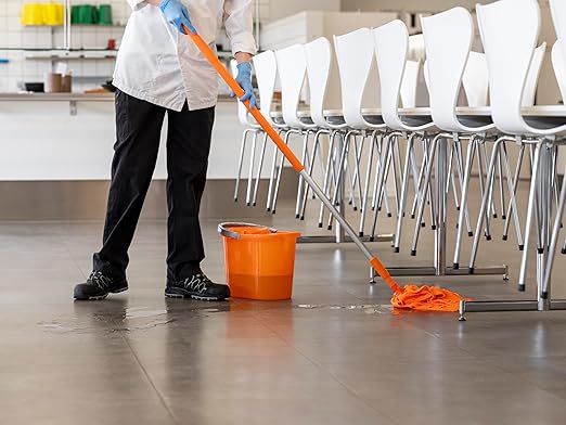 Vikan Microfiber Socket Mop, Orange