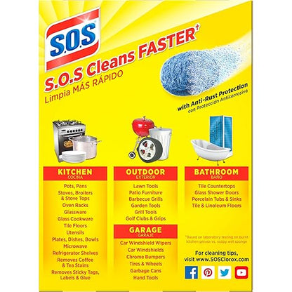 S.O.S Steel Wool Soap Pads, 18 Count