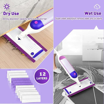 Power Mop Pads Compatible with Swiffer Power Mop Refills, Disposable Multi-Surface Power Mop Refills for Swiffer Wet Pads Refill, Cleaning Supplies for Swiffer Power Mop Pads, Unscented, 25 Pack