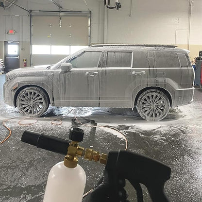 1 Pieces 1.1 mm Foam Cannon Orifice Nozzle and 1 Pieces Foam Maker, Universal Thread Tips for Snow Foam Lance