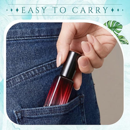 Domensi 20 Pcs 10/15/20/30 ml Perfume Travel Refillable Glass Bottles Spray Bottle Perfume Atomizer for Cologne Dispenser Leak-proof Fragrance Bottles Atomizer Pump Kit (15 ml,Amber Color)