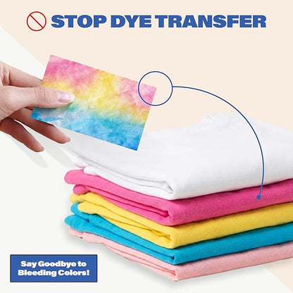 Zero Trace Color Catchers for Laundry - Protects Clothes with Color Dye Catcher,Run Remover, Color Grabbing and Color Bleed Remover for Clothes - 40 Sheets