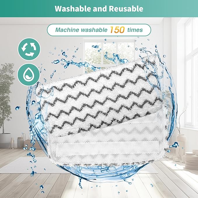 16 Pack Microfiber Steam Mop Replacement pads for Shark Steam Mop S1000, S2001,S1000A, S1000C, S1000WM, and S1001C,Washable & Reusable Steam Mop Pads Safe for all Floor have Super-Absorbent