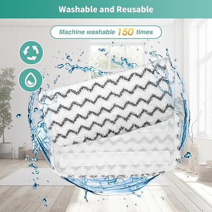 16 Pack Microfiber Steam Mop Replacement pads for Shark Steam Mop S1000, S2001,S1000A, S1000C, S1000WM, and S1001C,Washable & Reusable Steam Mop Pads Safe for all Floor have Super-Absorbent
