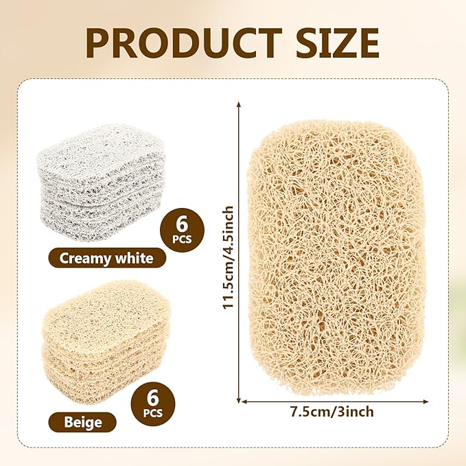 12PCS Soap Saver Pad with 6PCS Soap Bag,Breathable,Soft,Non-Slip,Lathers,for Bathroom,Shower,Kitchen,Travel Hotel Cleaning Supplies