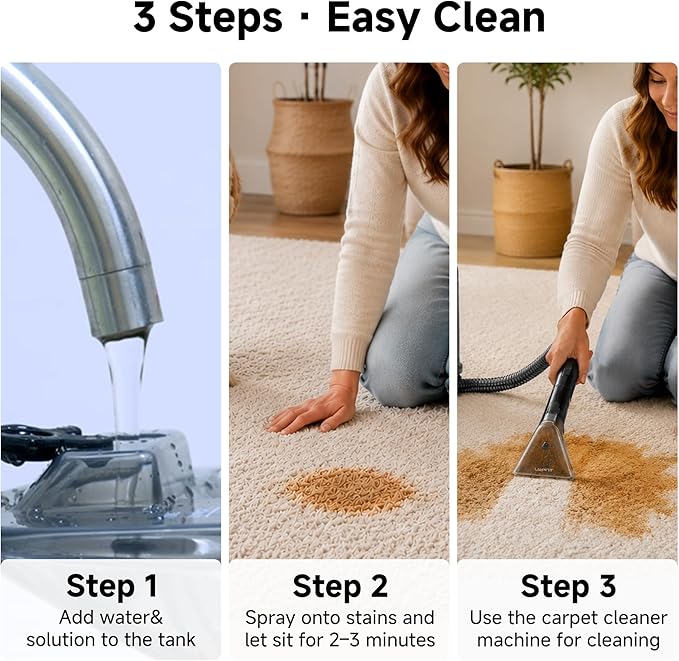 Uwant Pet Pro Oxy Carpet Cleaning Solution, Multi-Purpose Formula for Carpet Stain Removal of Pet Cleaning,Kitchen,Furniture Surface,Couch, Carpet, 33.8 Fl Oz, 1-Pack