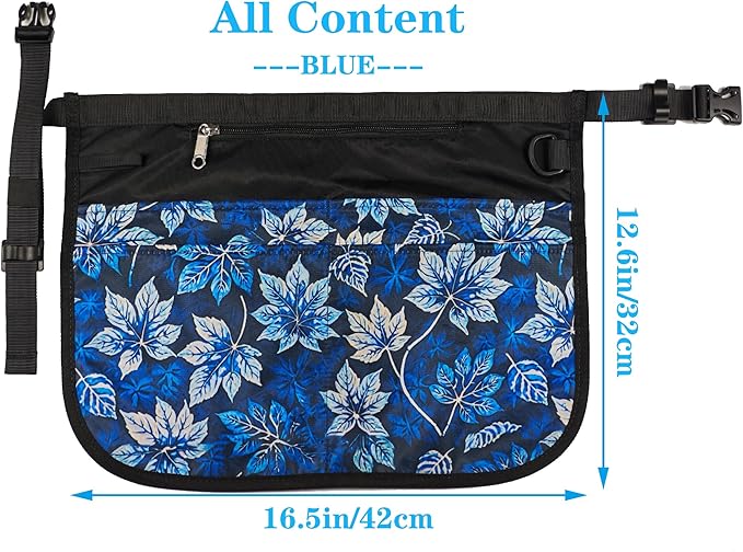Bafelia Small Size Cleaning Caddy Apron for Women with 5 Pockets, Professional Waterproof Cleaning Supplies for Housekeepers