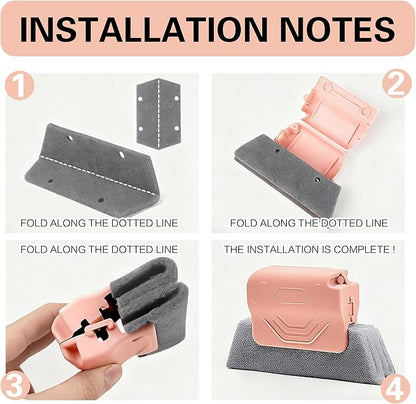 2026 New Magic Window Track Cleaner, Window Groove Cleaning Brush Tools Set, Sliding Door, Sill, Tile Lines, Shutter, Car Vents, Small Spaces Clean (3 Pcs)