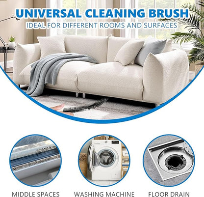 Full-Bristle Dryer Vent Cleaner Brush, Dryer Lint Brush and Lint Removal Tool for Trap and Duct, 27.95 Inches, Flexible for Deep Cleaning to Remove Pet Hair & Lint and Improve Efficiency