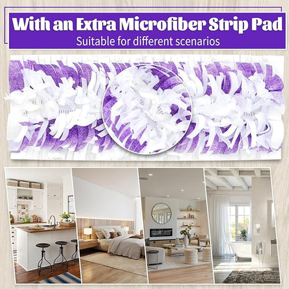 60 Pack Disposable Pads Compatible with Swiffer Power Mop Pads Replacement for Swiffer Power Mop Refills, Multi-Surface &Wood Floor Cleaning