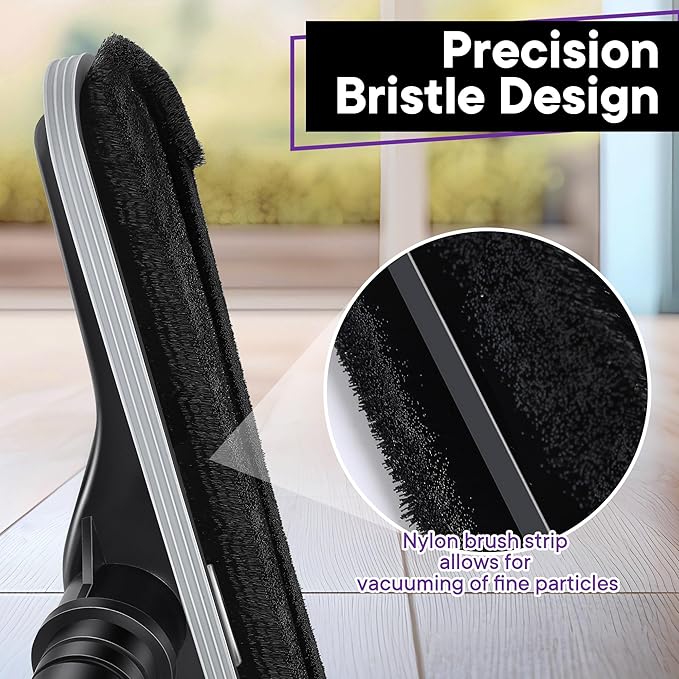 Replacement Floor Tool Compatible with ProTeam 101446 E-Z Glide Backpack Vacuum,Compatible with Hoover C2401, 14" Multi-Surface Brush for Commercial Cleaner(Brush with Tpe Strip,Black)