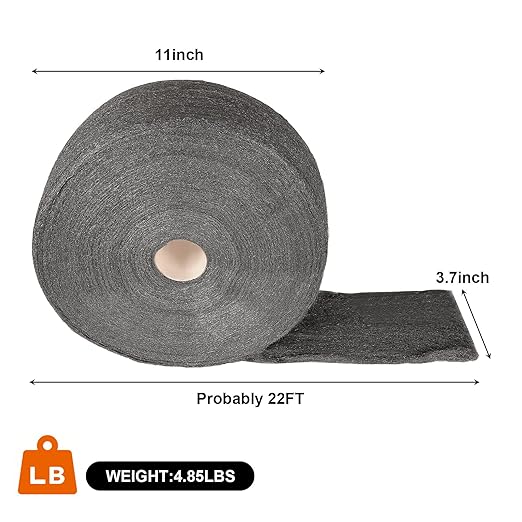 0000 Steel Wool 5lb - Hardware Cloth for Cleaning, Buffing, Polishing Glass, Windows, Tiles, Metal