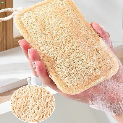 3 Pack Natural Non Scratch Scrub Sponge Eco Friendly and Compostable Plant Fiber Loofah Dish Sponge Natural Kitchen Sponges Scrubbers for Dishes Biodegradable Cleaning Sponges