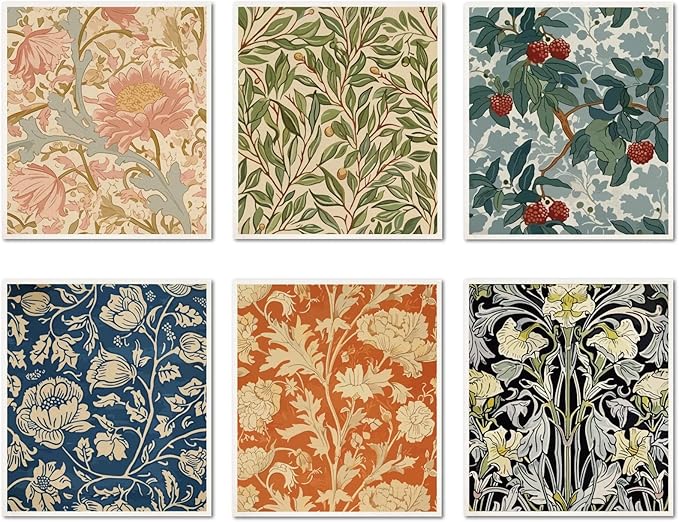 CREATCABIN 6Pcs Swedish Dishcloths for Kitchen Reusable Swedish Dish Towels Absorbent Swedish Dish Cloths Rags Vintage Floral Washable Sponge Cleaning Cloths Wipes No Odor Quickly Drying 7.6x6.7Inch