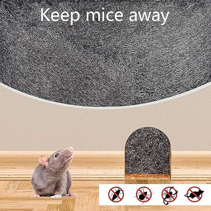 2Pack Steel Wool for Mice Control - |30FT (300G)|Steel Wool 0000 Fill Fabric Fine Wire Wool - Gap Blocker to Keep Annoying Animals Away from Holes Wall Cracks Vents in Garage House Garden